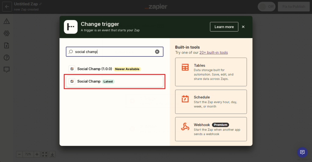 Social Champ and Zapier