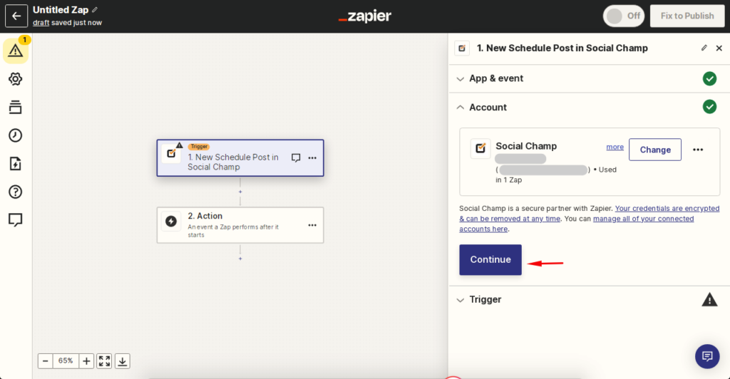 Social Champ and Zapier